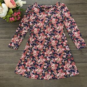 Girls long sleeve floral dress/tunic